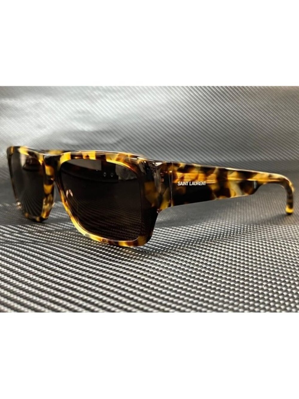 New Yves Saint Laurent Men Havana Sunglasses 60- 15-